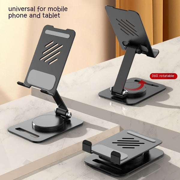 phone accessories Desktop Foldable Aluminum Alloy Rotating Mobile Phone Bracket