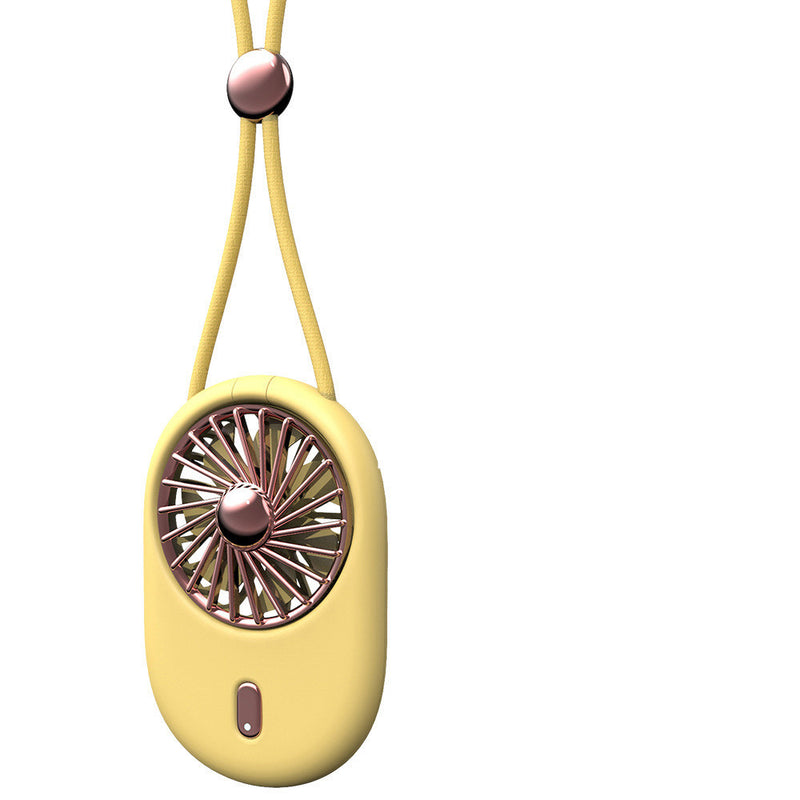 New Ultra-thin Hanging Neck Fan, Folding Desktop Fan, Mini Fan, Portable USB Charging Handheld Fan